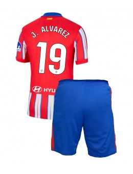 Atletico Madrid Julian Alvarez #19 Replika Hemmakläder Barn 2024-25 Kortärmad (+ byxor)